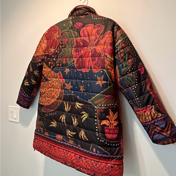 FARM Rio Vibrant Patterned Puffer Jacket - Picture 6 of 7